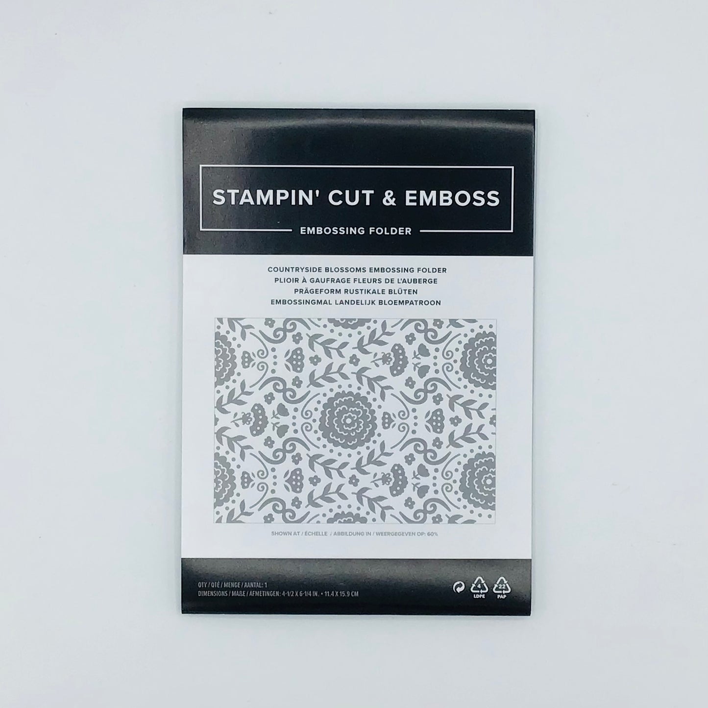 Countryside Blossoms embossing folder