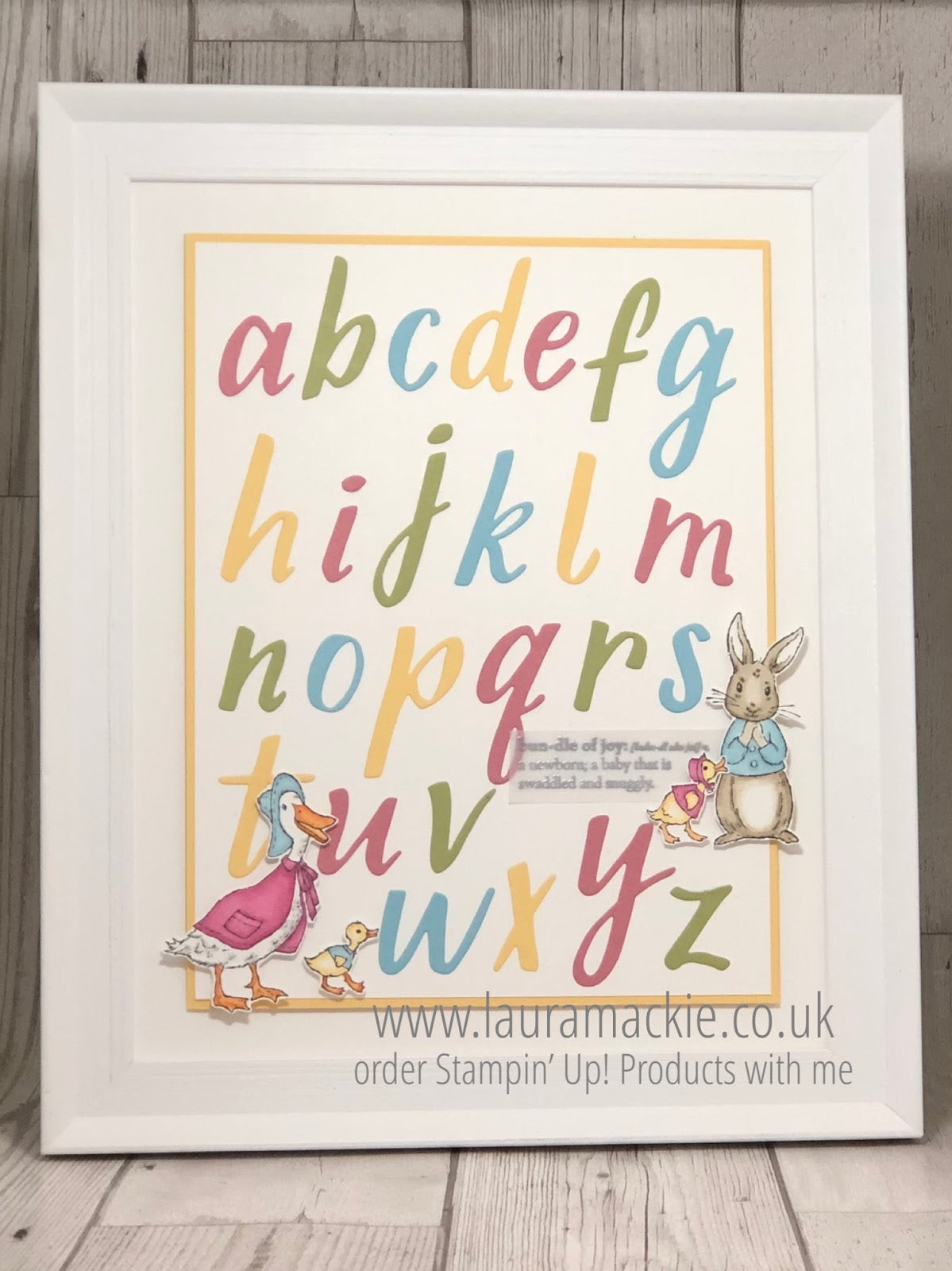 Handlettered prose - alfabet stansen