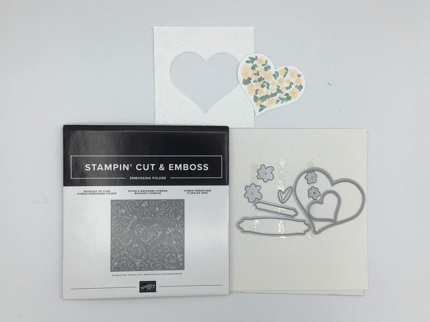 Bouquet of Love Hybride embossing folder en stansen